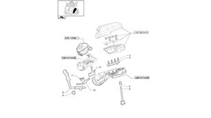 рачка на менувачот New Holland T6010 Dźwignia sterująca 87332010 за тркала трактор New Holland T6010